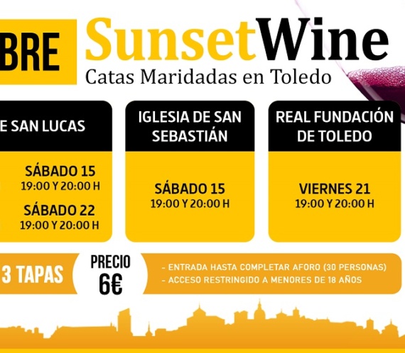 Fechas Sunset Wine TOLEDO 2022